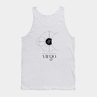 Minimalist Virgo Zodiac Sign Constellation Astrology Aesthetic Horoscope Tank Top